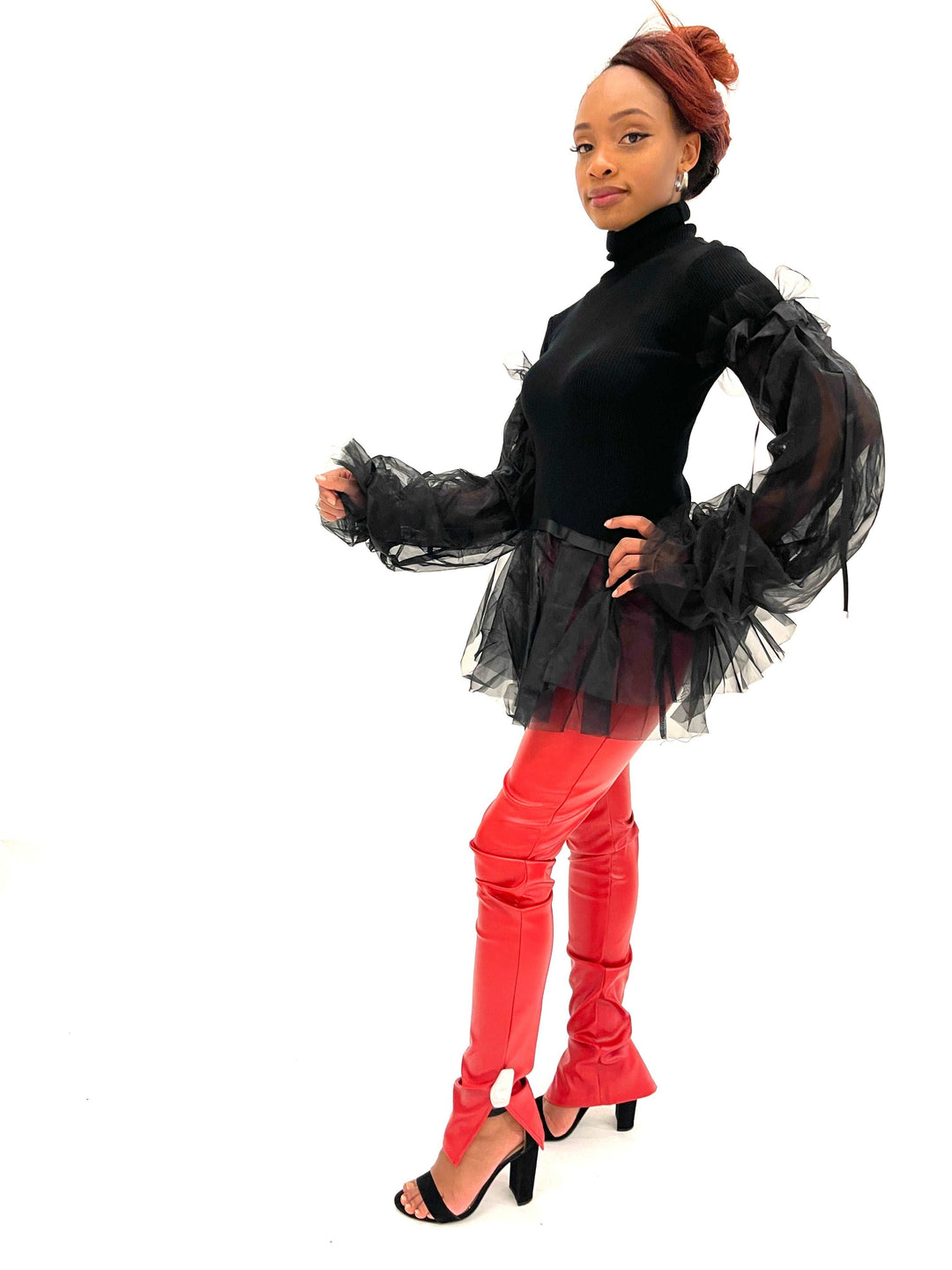 Black Flared Sweater