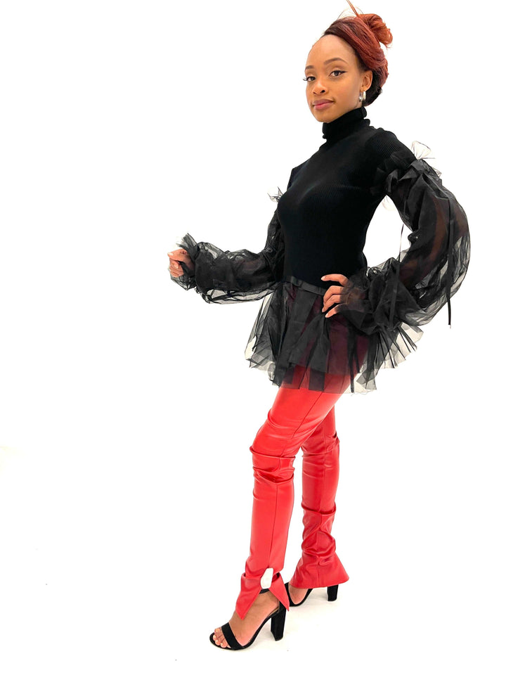Black Flared Sweater