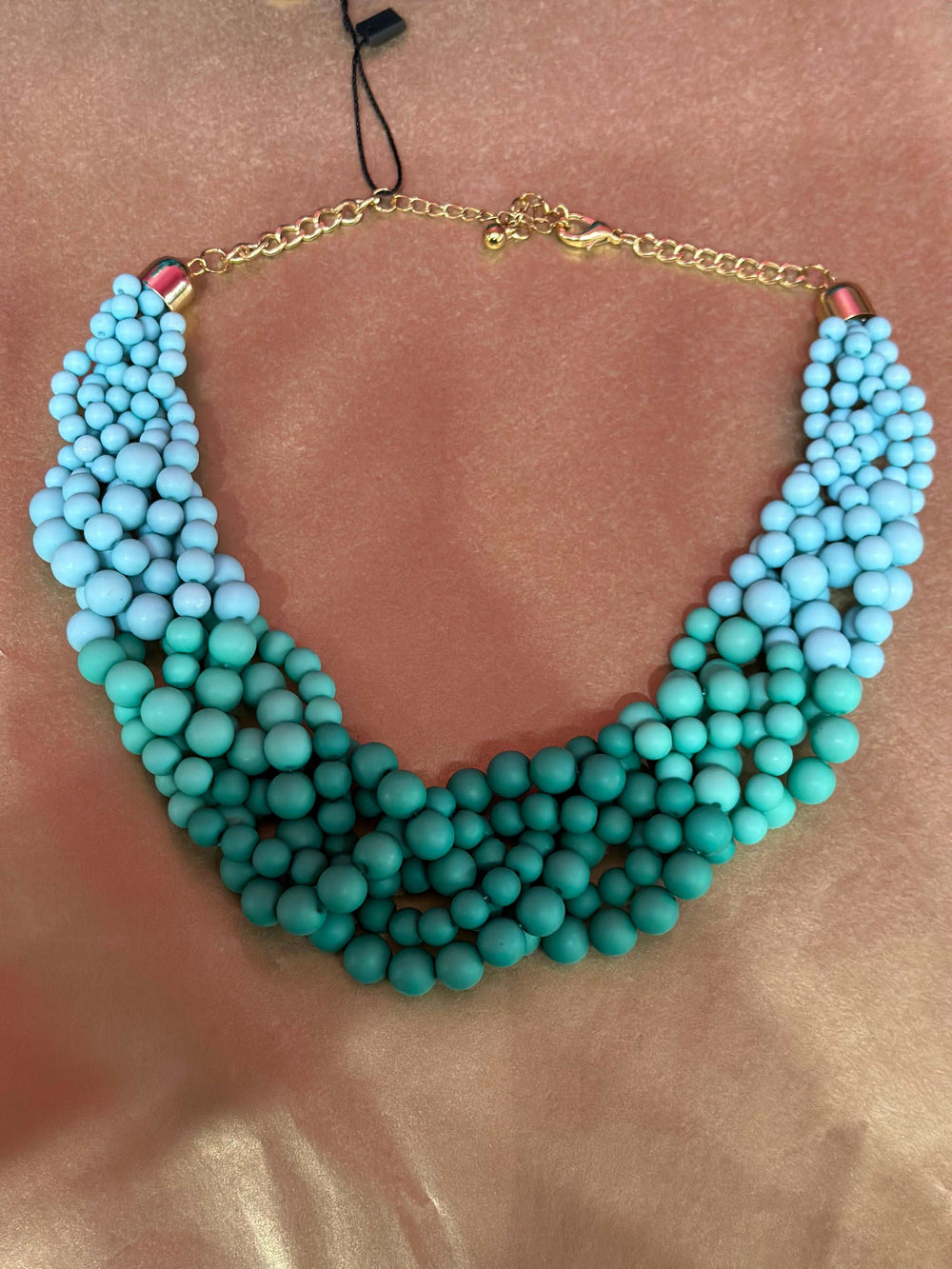 Blue Crystal Sassyn Necklace