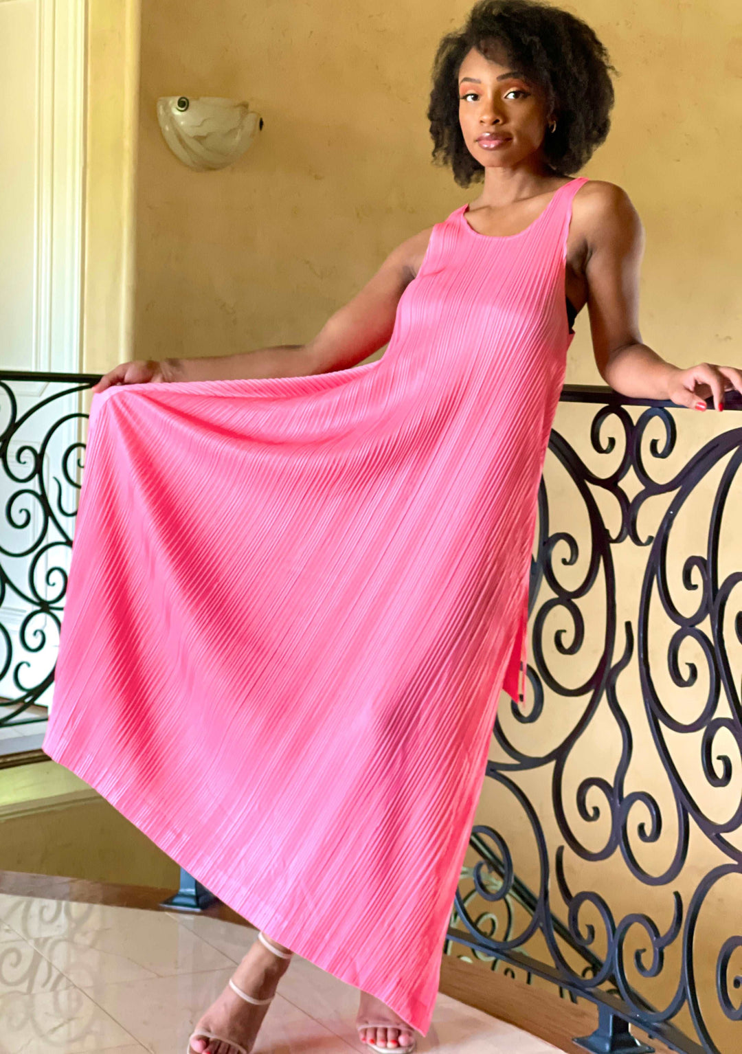Beulah Pleated Dress
