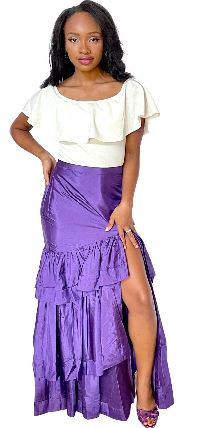 Purple Flare Skirt