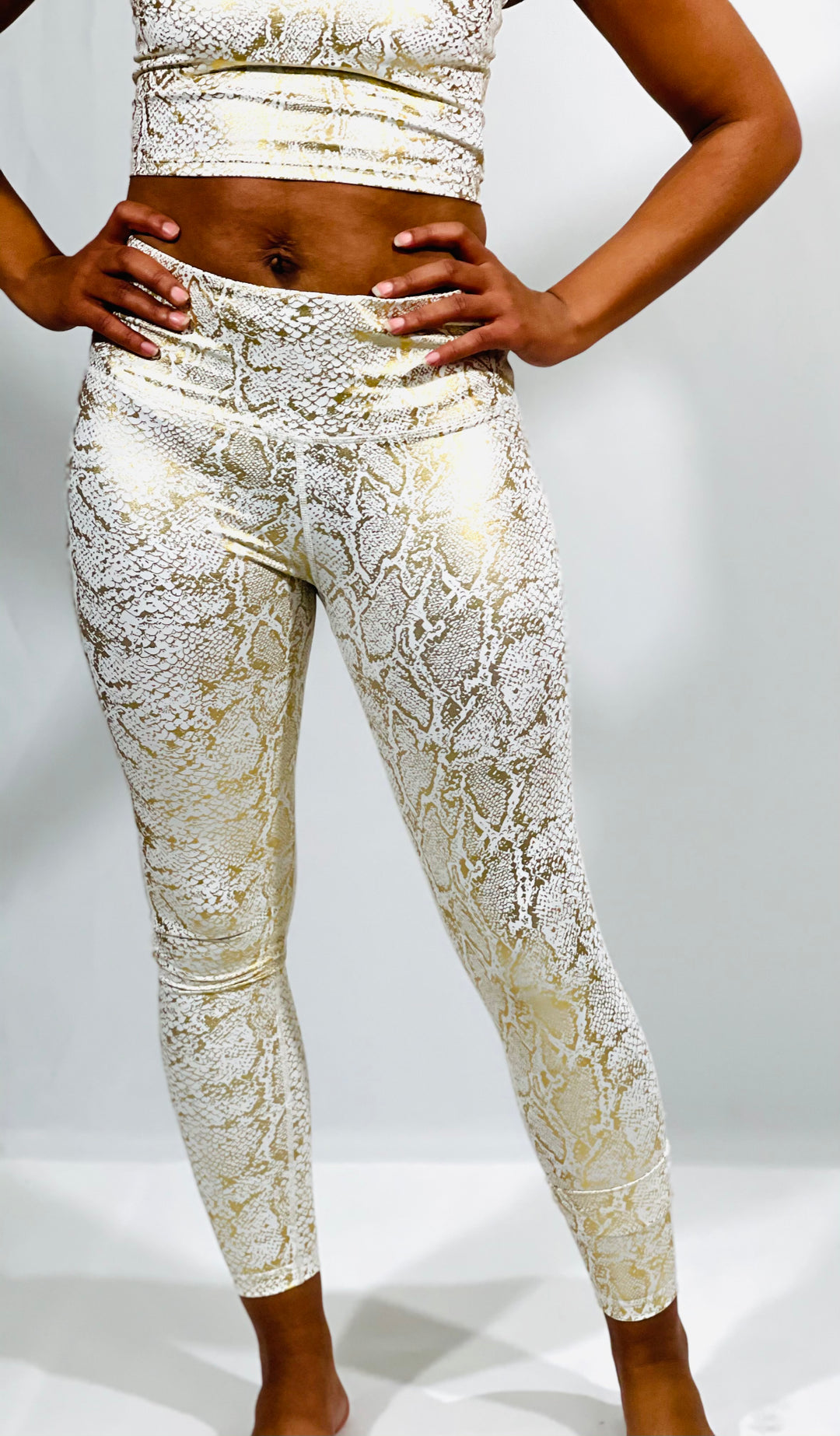 Gold Snake Leggings