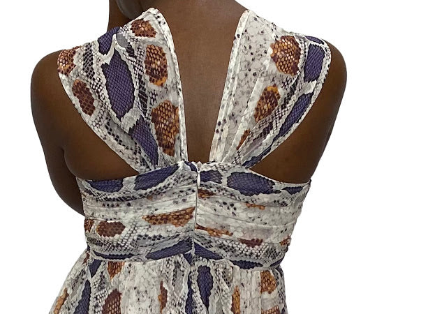 Snake Skin Halter Dress