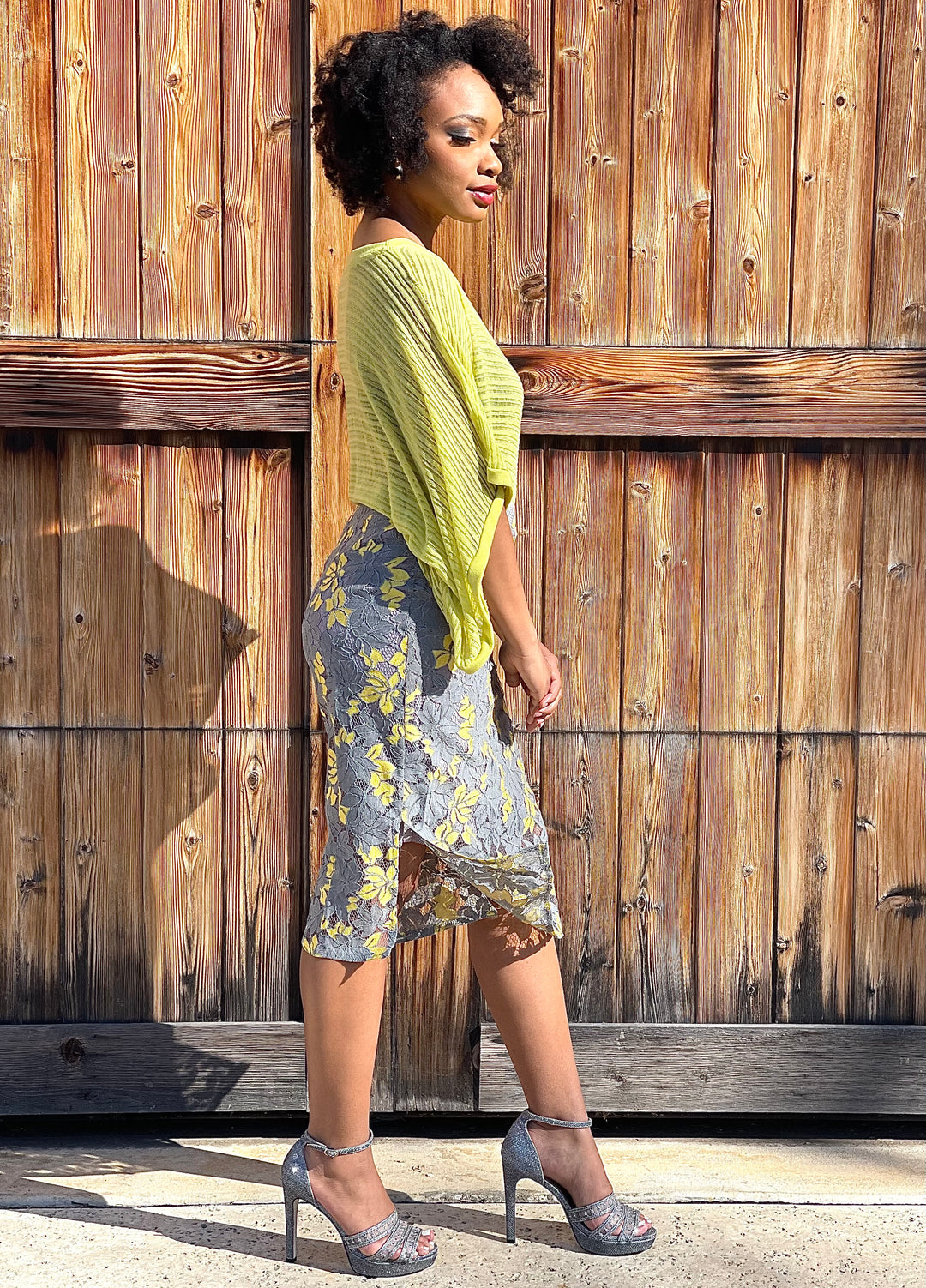 High Waist Lace Skirt