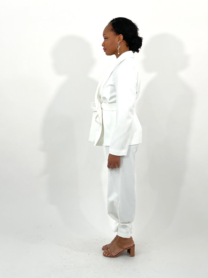 White Blazer Set