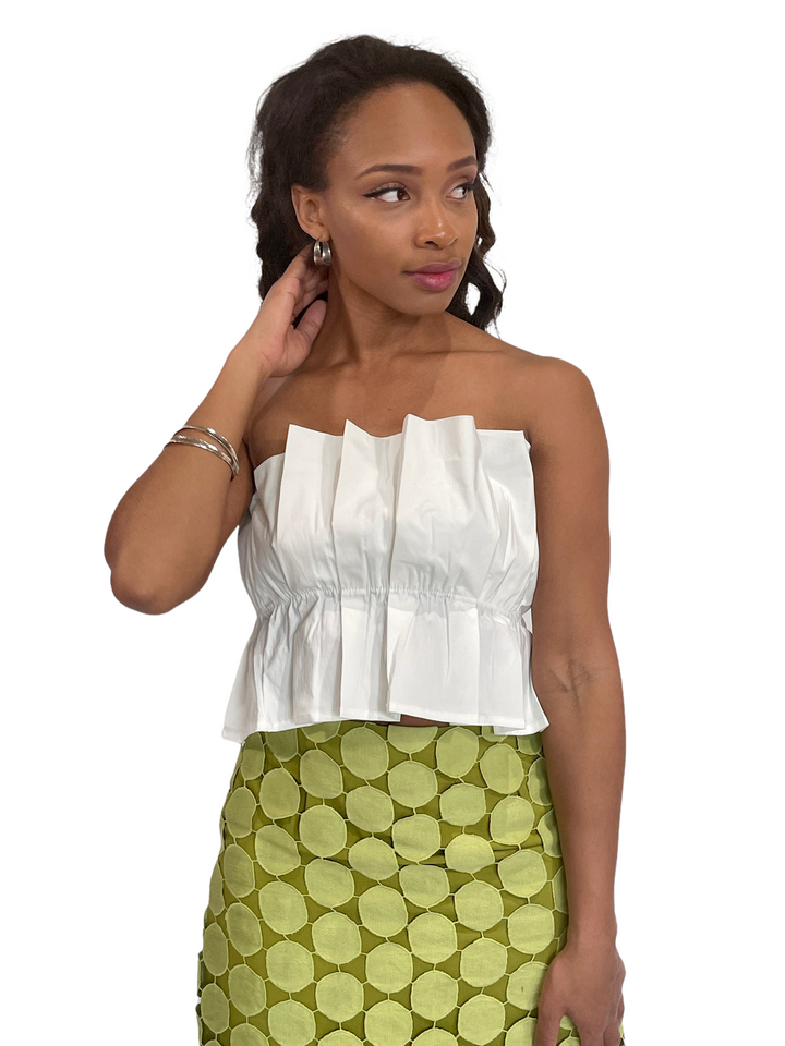 Pleated Sexy Cropped Top