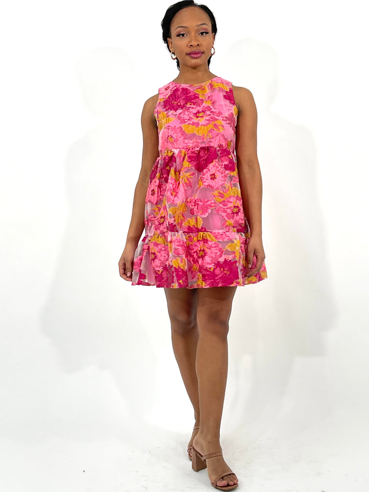 Floral Magenta Dress