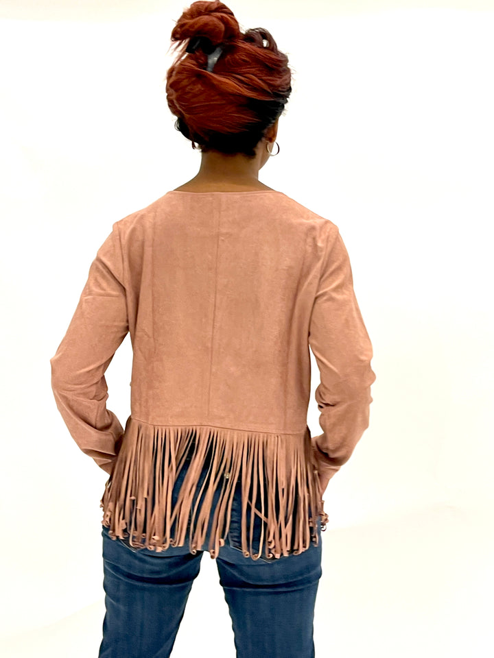 Mauve Suede Top