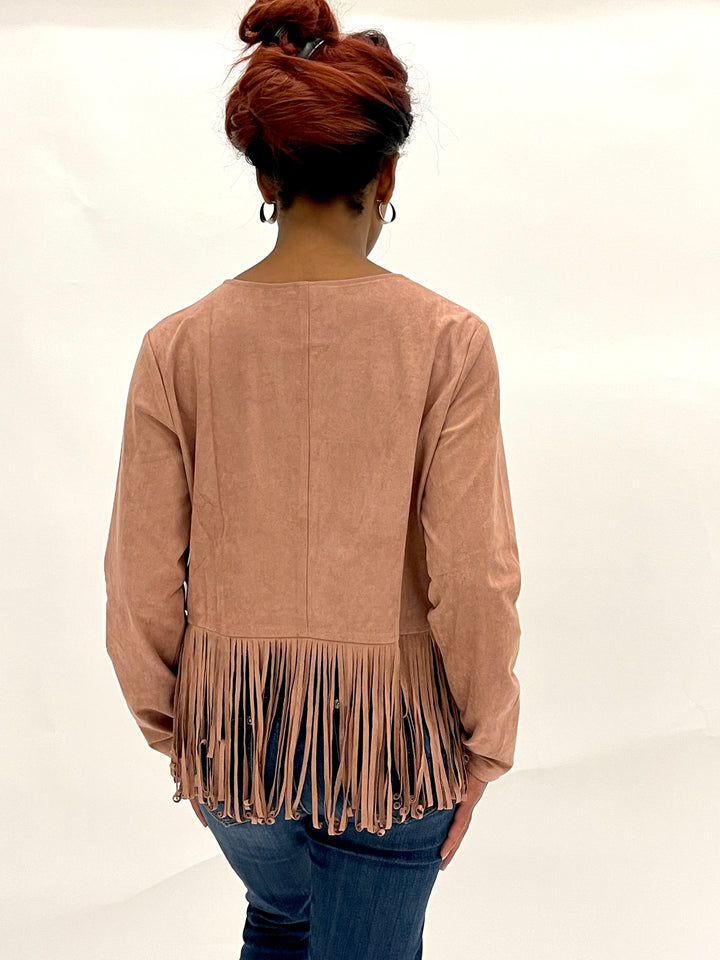Mauve Suede Top