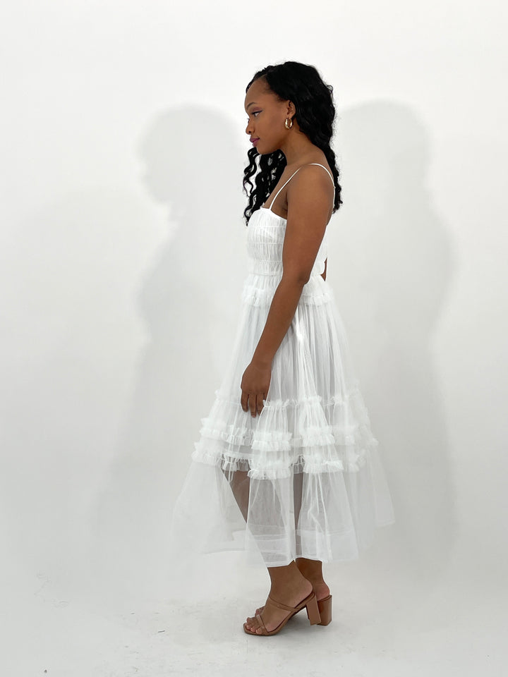 Off White Midi Dress