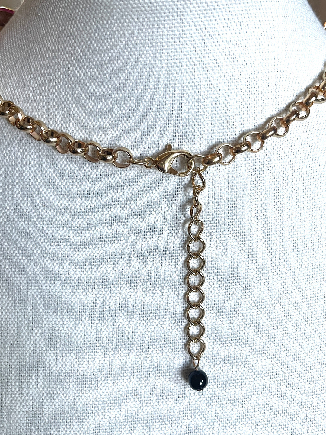 Multi Spiral Stoned Necklace