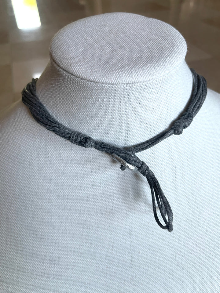 Navy Stoned Necklace