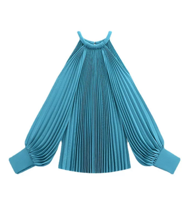 Baby Blue Ruffled Top