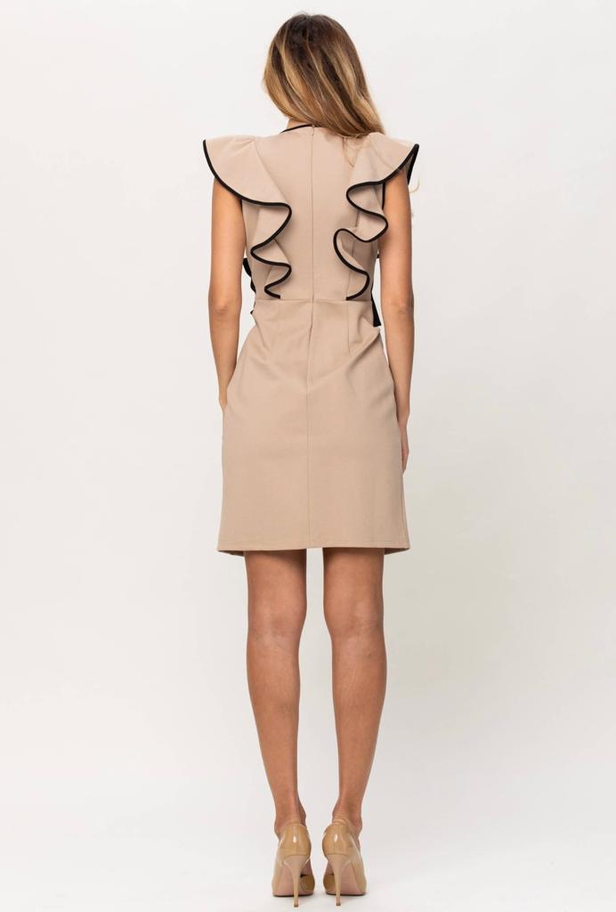 Ribbon Overwrap Dress
