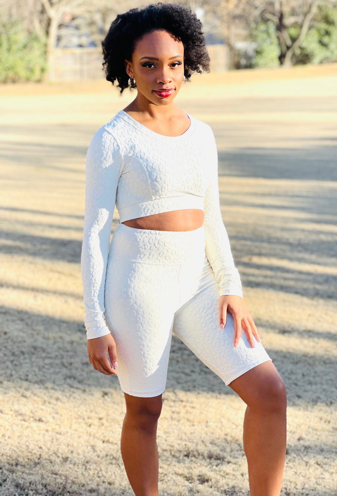 White Leopard Short