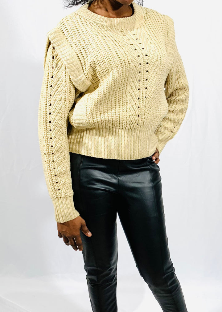Statement Shoulder Pontelle Detail Sweater
