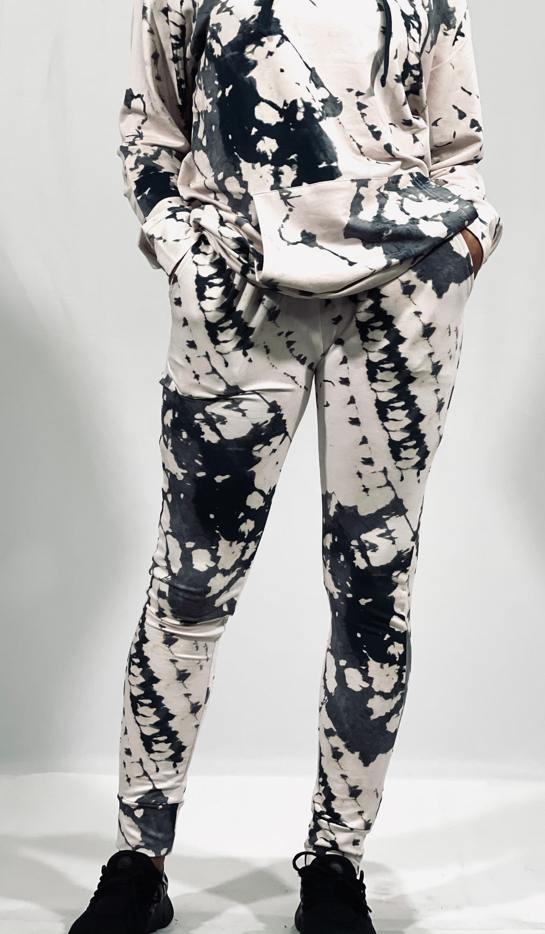 White Tie-Dye Sweatpants
