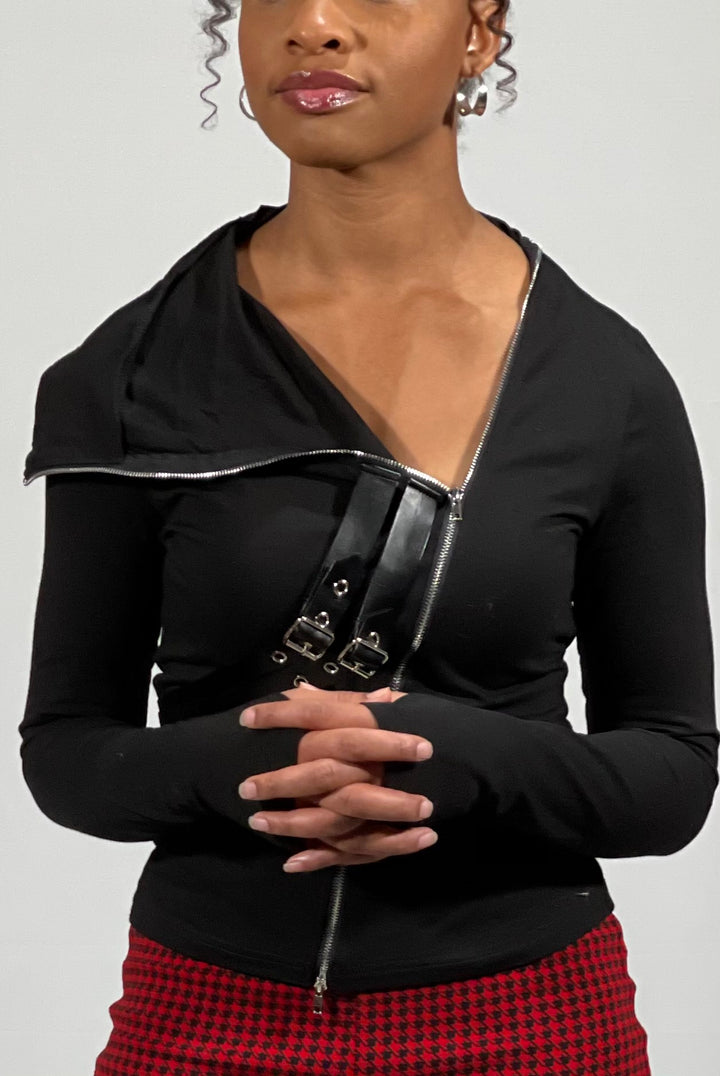 Sexy Women Gothic Leather Patchwear