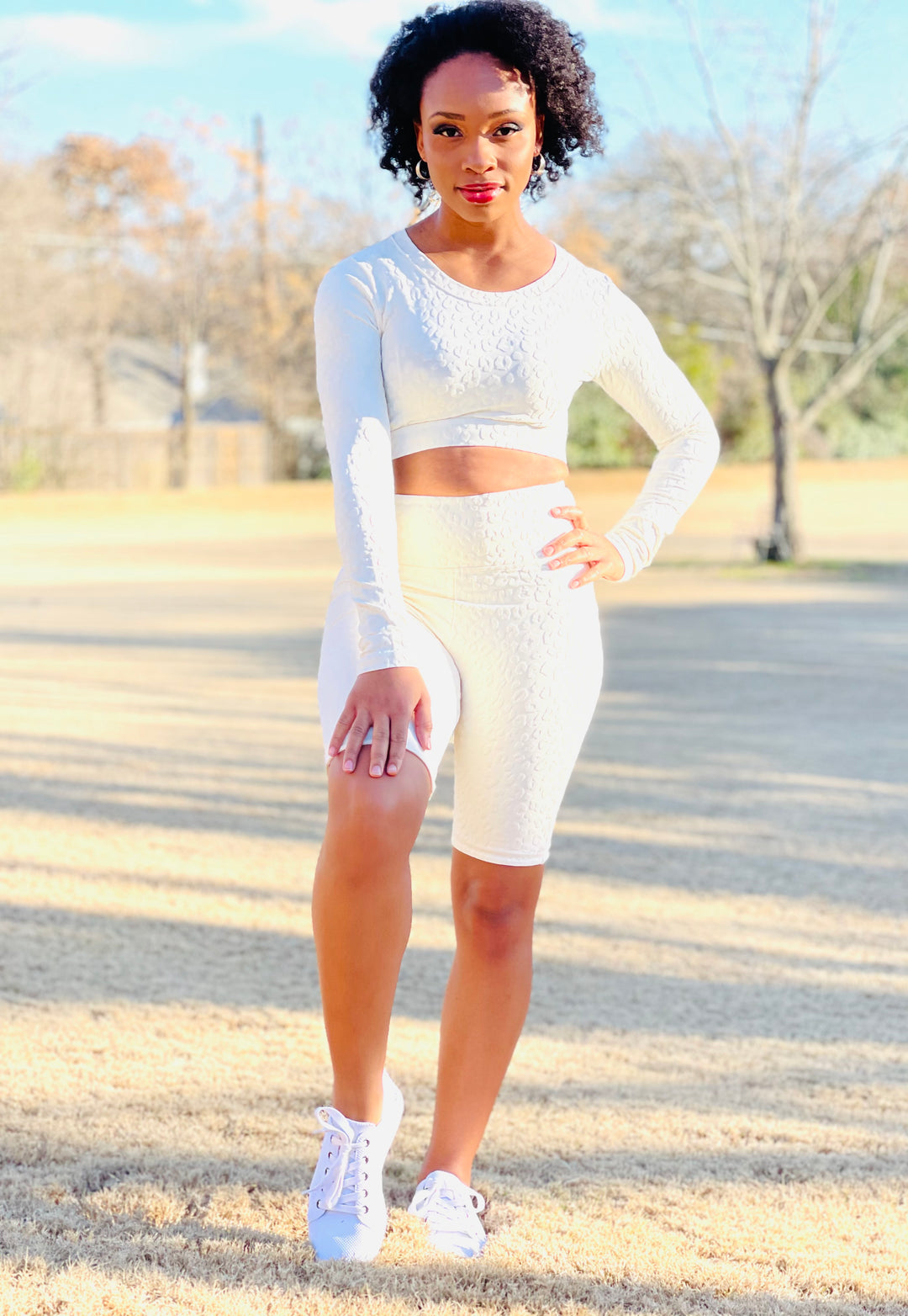 White Leopard Short