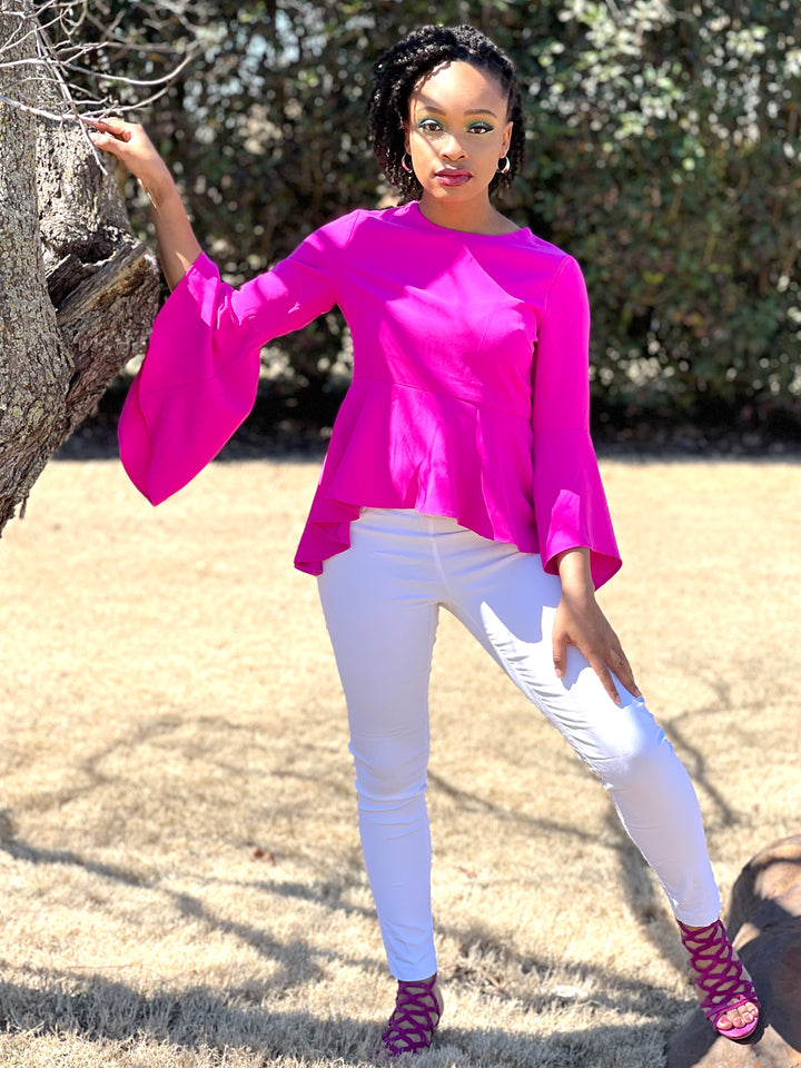 Magenta Trendy Top