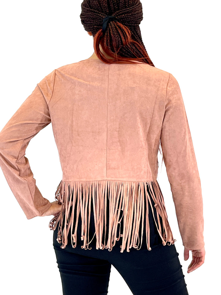 Mauve Suede Top
