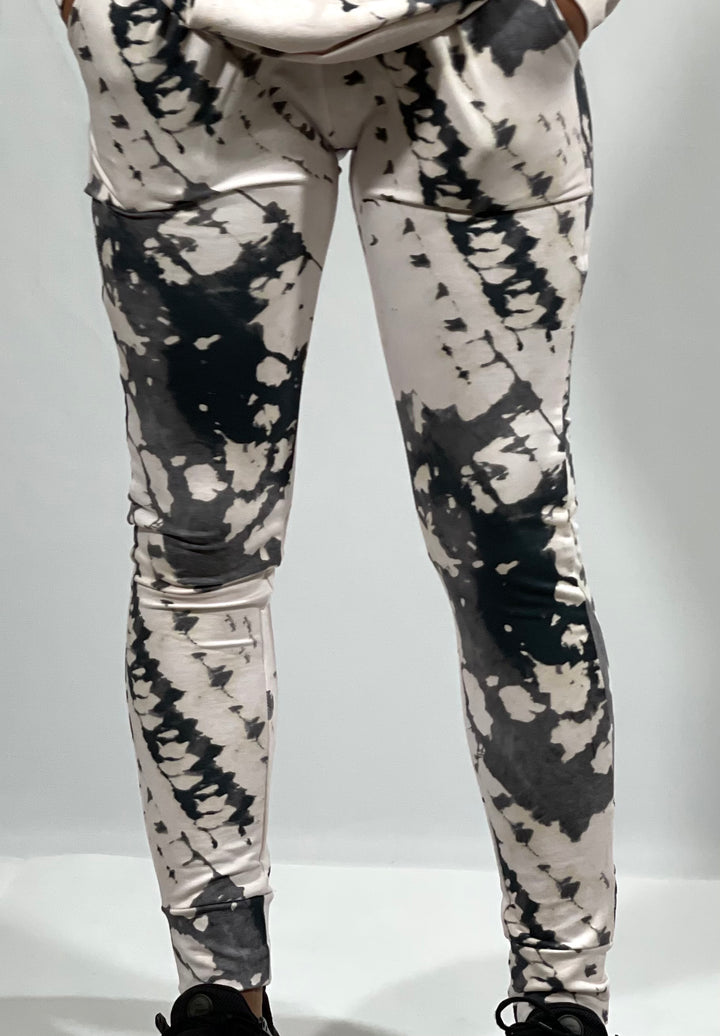 White Tie-Dye Sweatpants