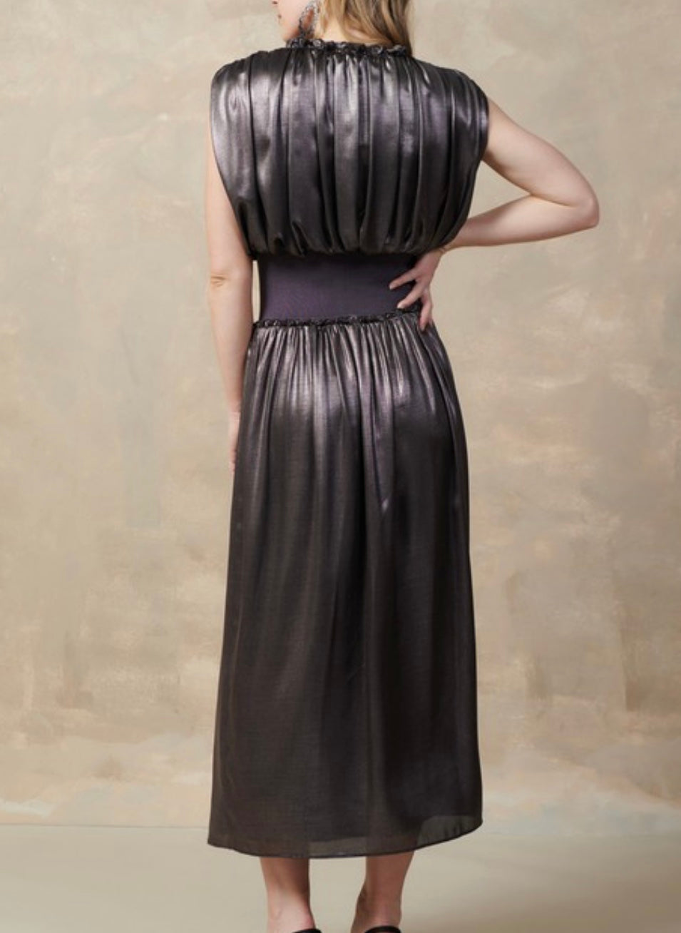 Ruffled Midi Dress