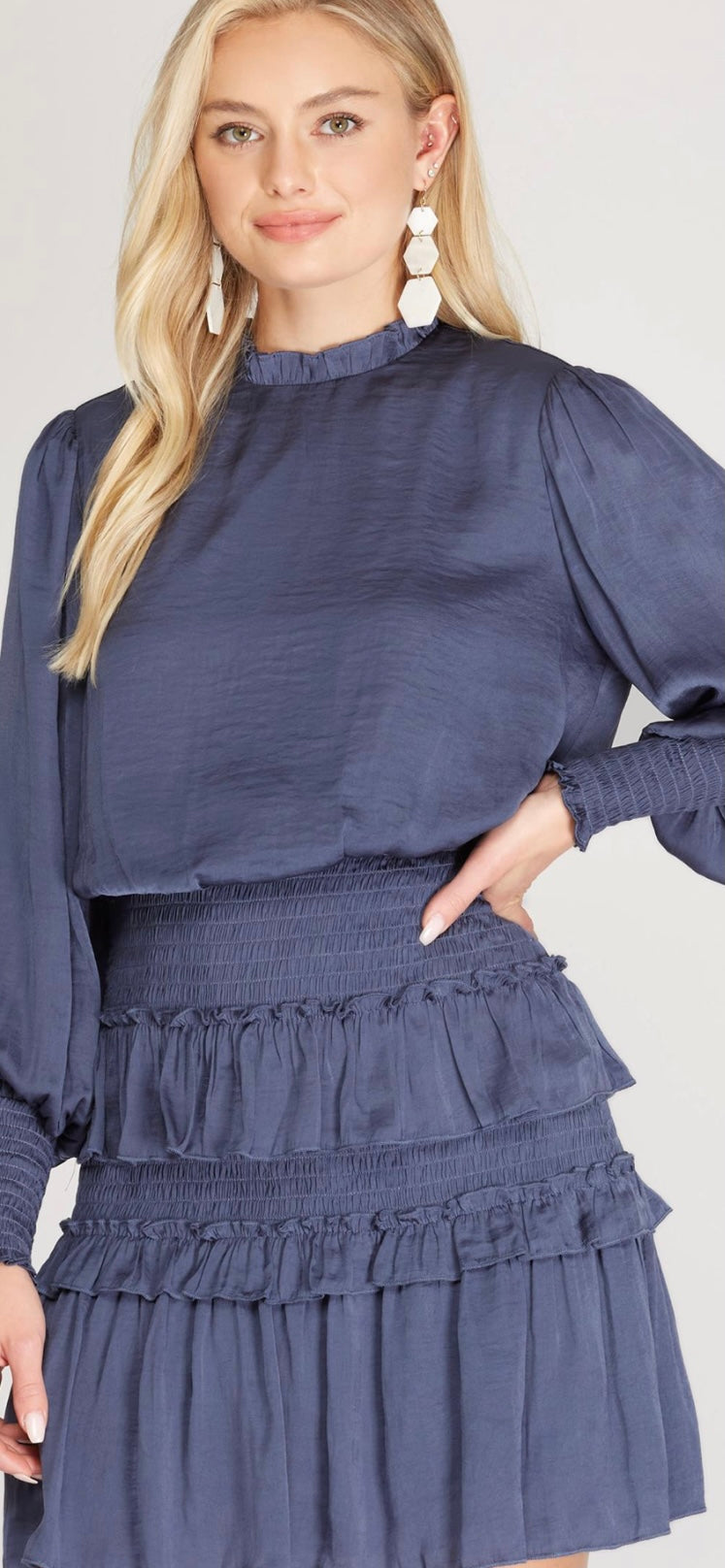 Dusty Blue Dress