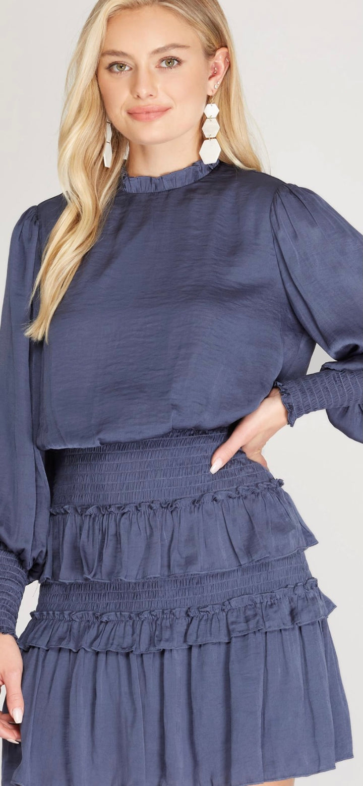 Dusty Blue Dress