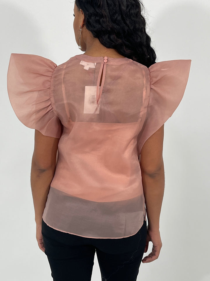 Ruffle Shoulder Top