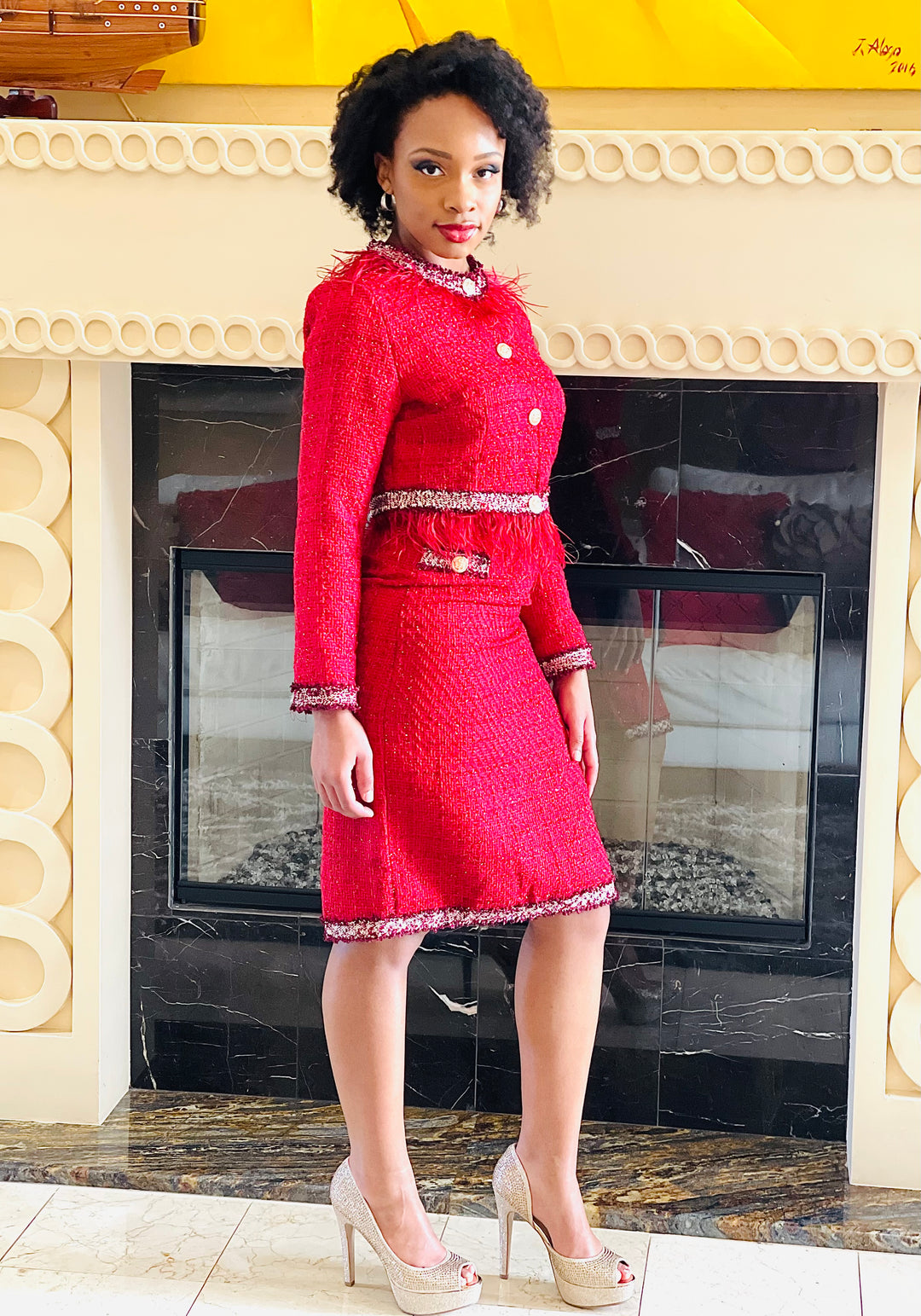 Sassyn Quality Women Tweed Set