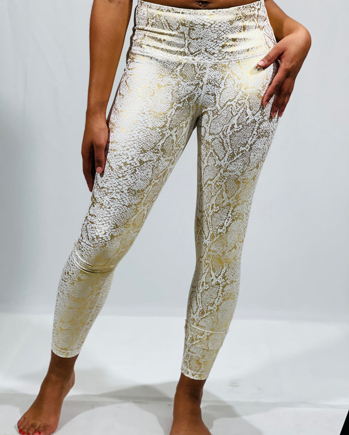 Gold Snake Leggings