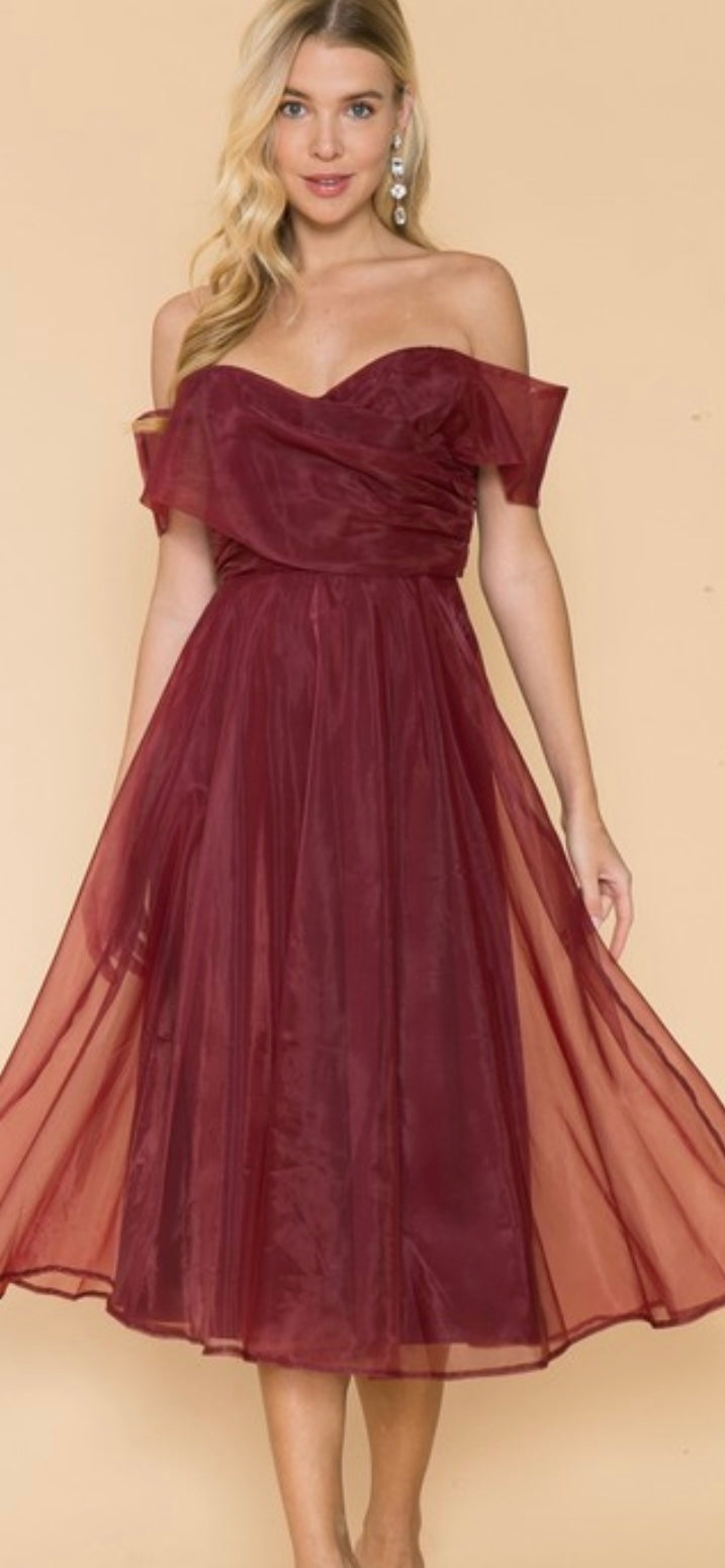 Burgandy HC Dress