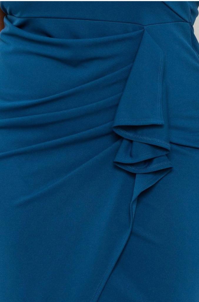 Teal Wrap Maxi Dress
