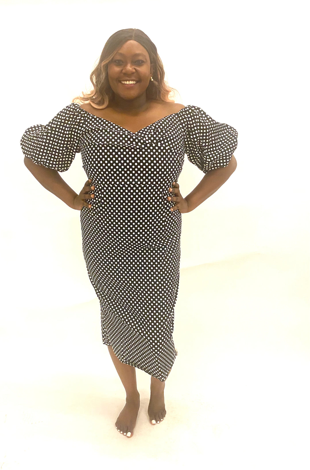 Black Polka Dot Dress