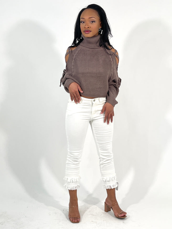 Light Brown Knitted Sweater