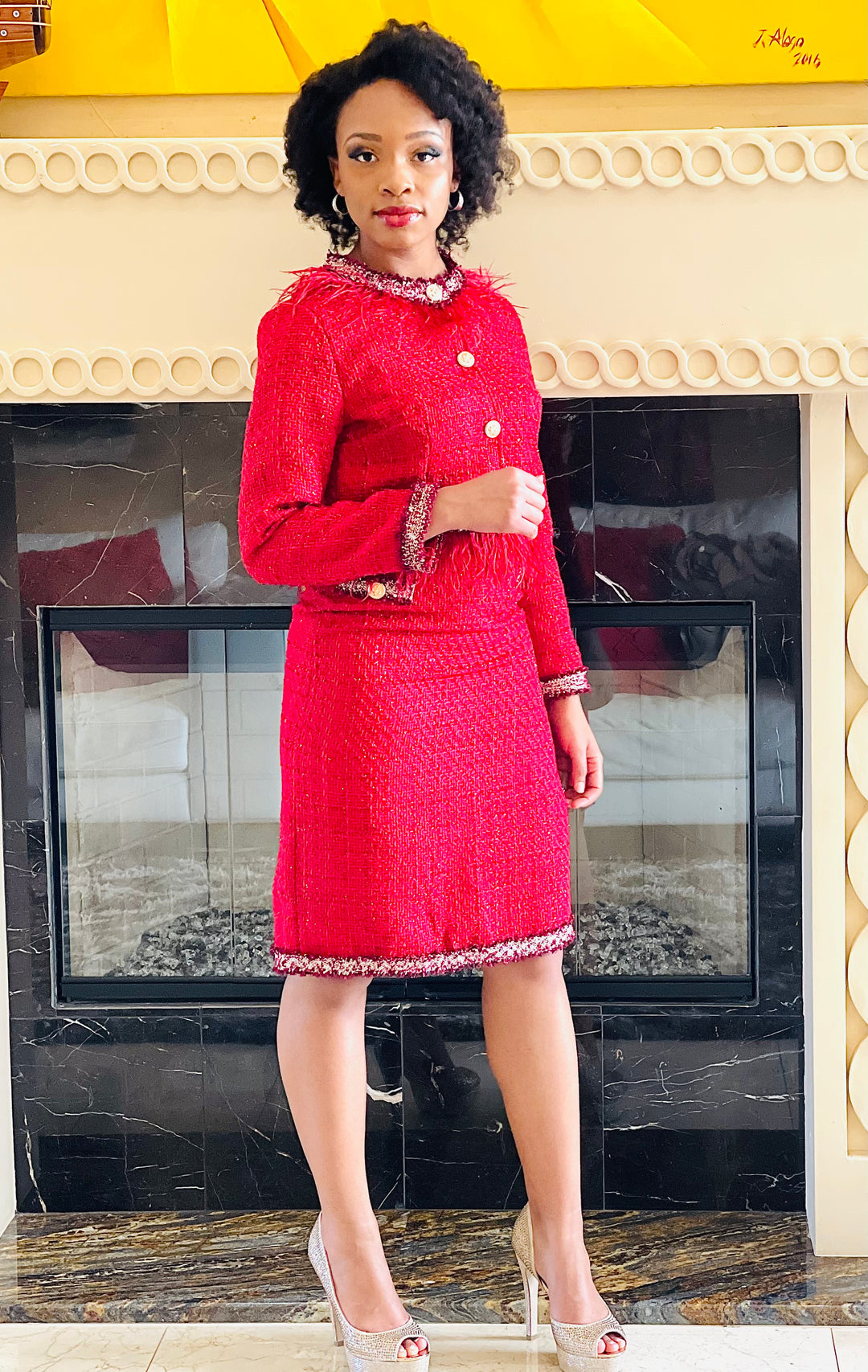 Sassyn Quality Women Tweed Set