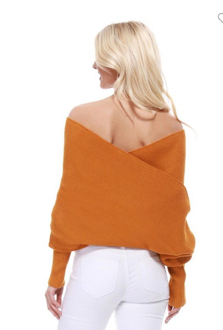 Mustard Tie Sweater