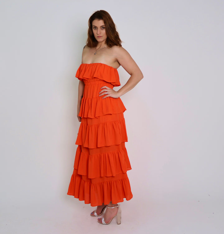 Orange Tube Dress