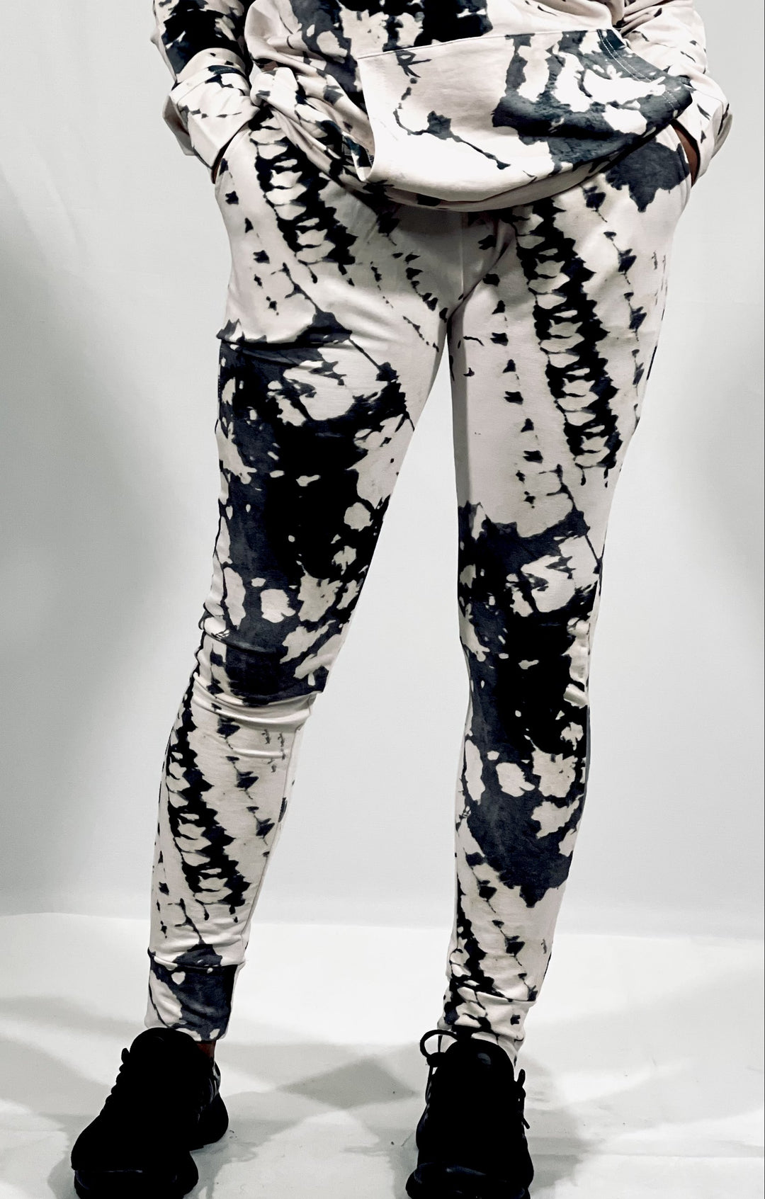 White Tie-Dye Sweatpants