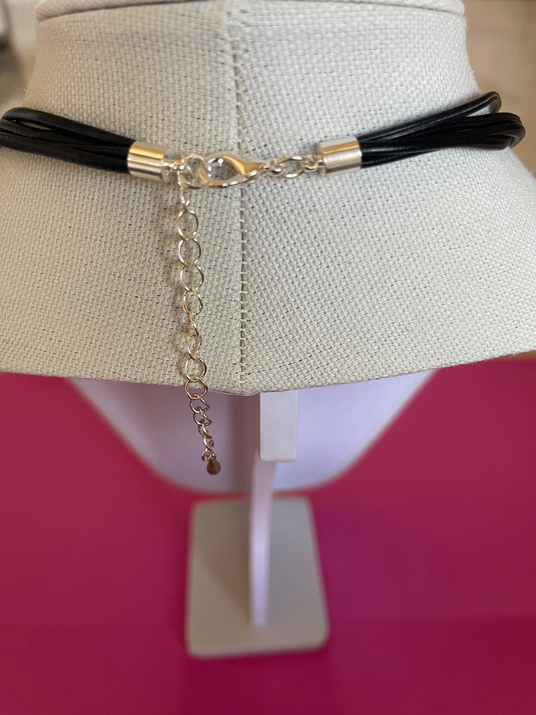 Black Strap Necklace