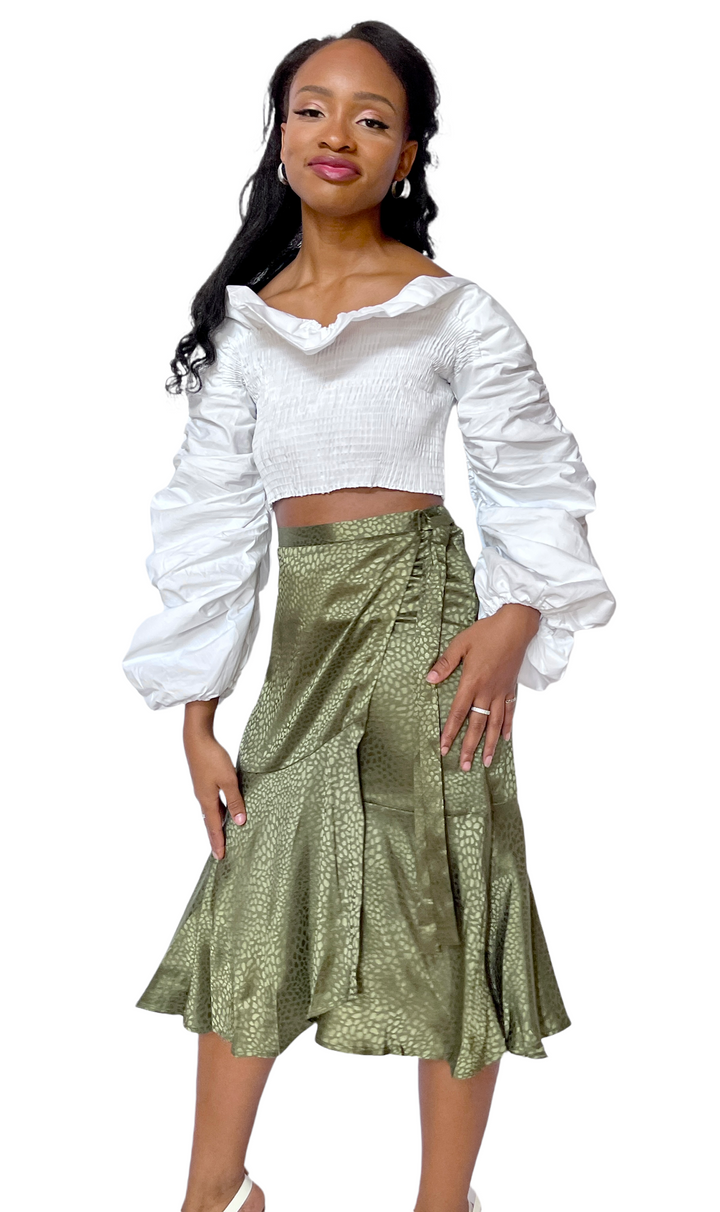 Olive Midi Skirt