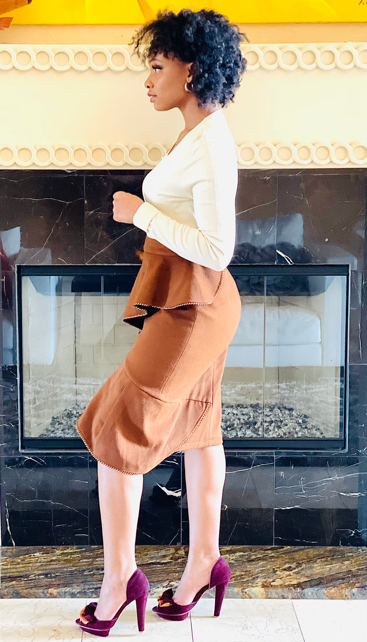 Sassyn Irregular Ruffle Skirt