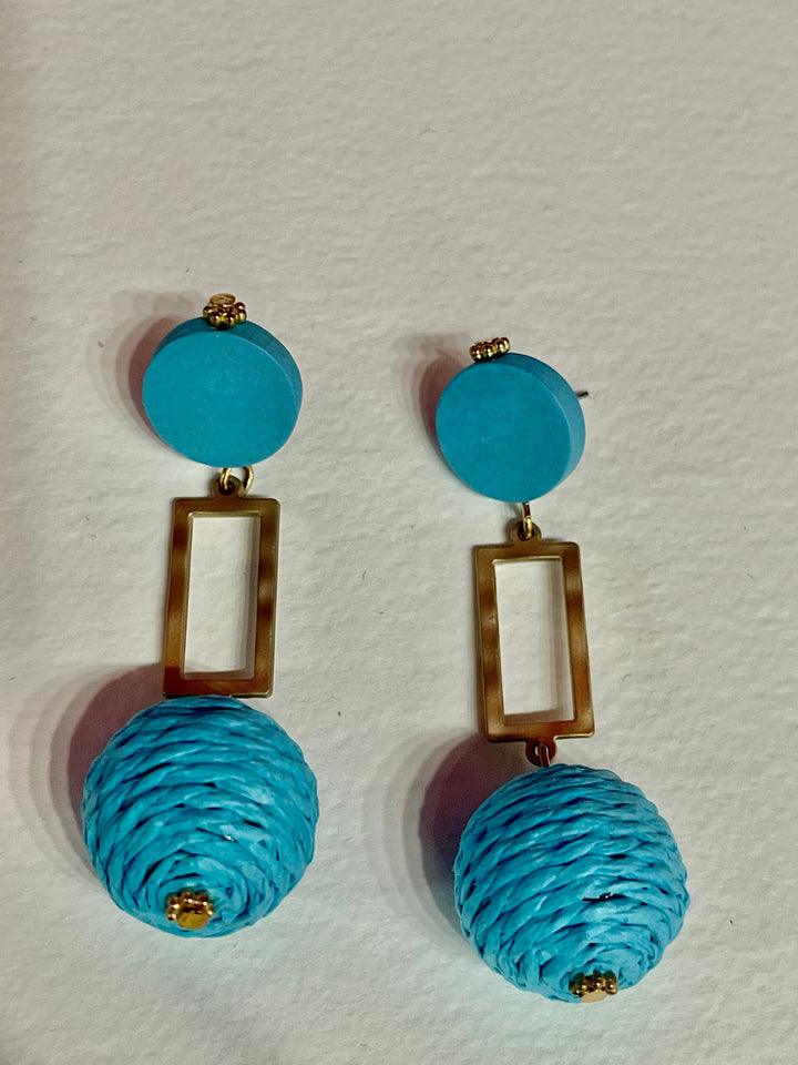 Blue Dangling Earrings