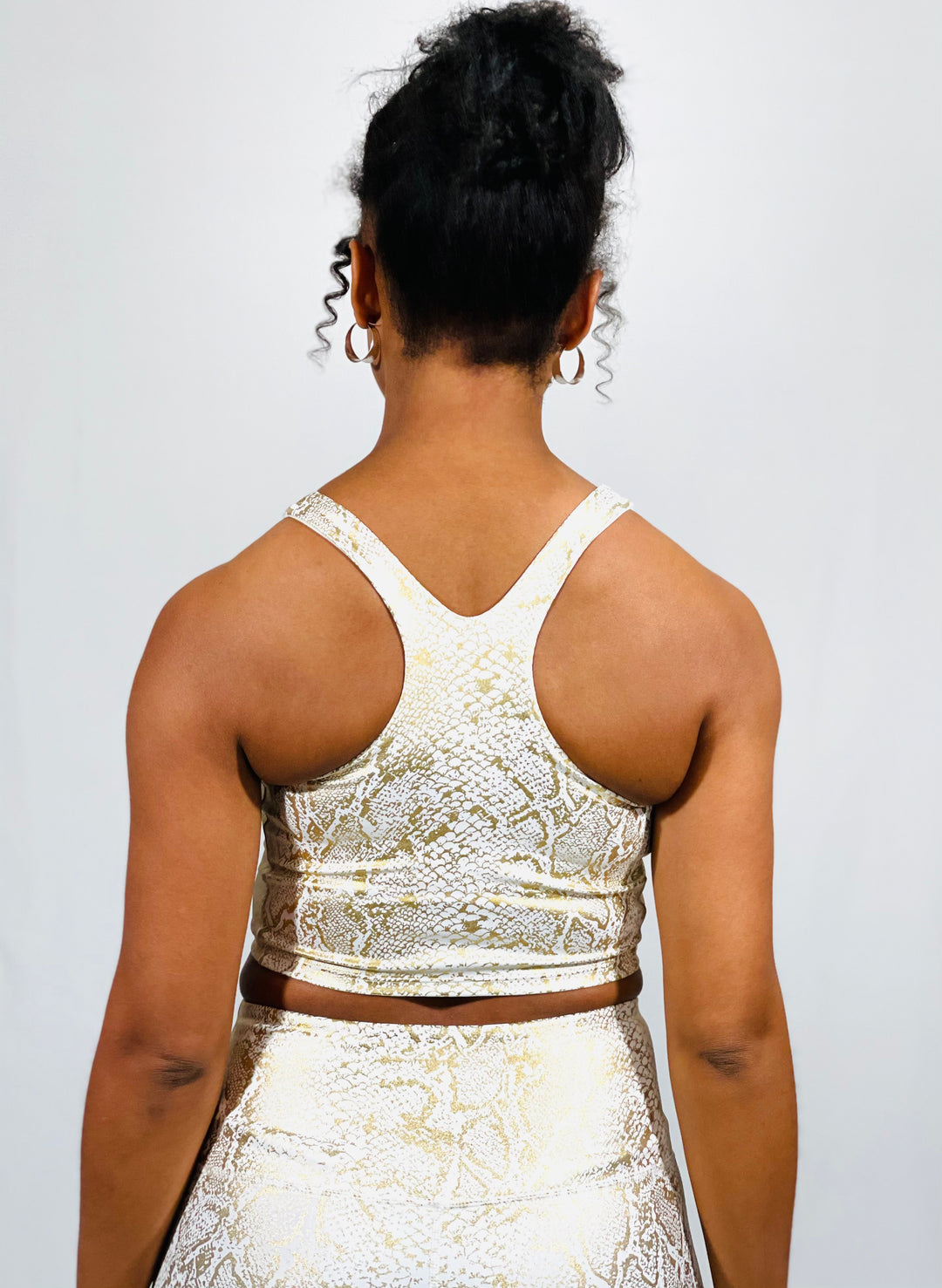 Gold Snake Print Top