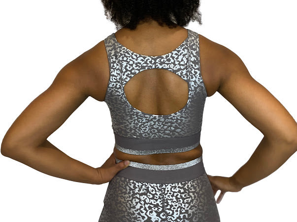 Silver Spotted Bra