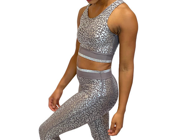 Silver Spotted Bra