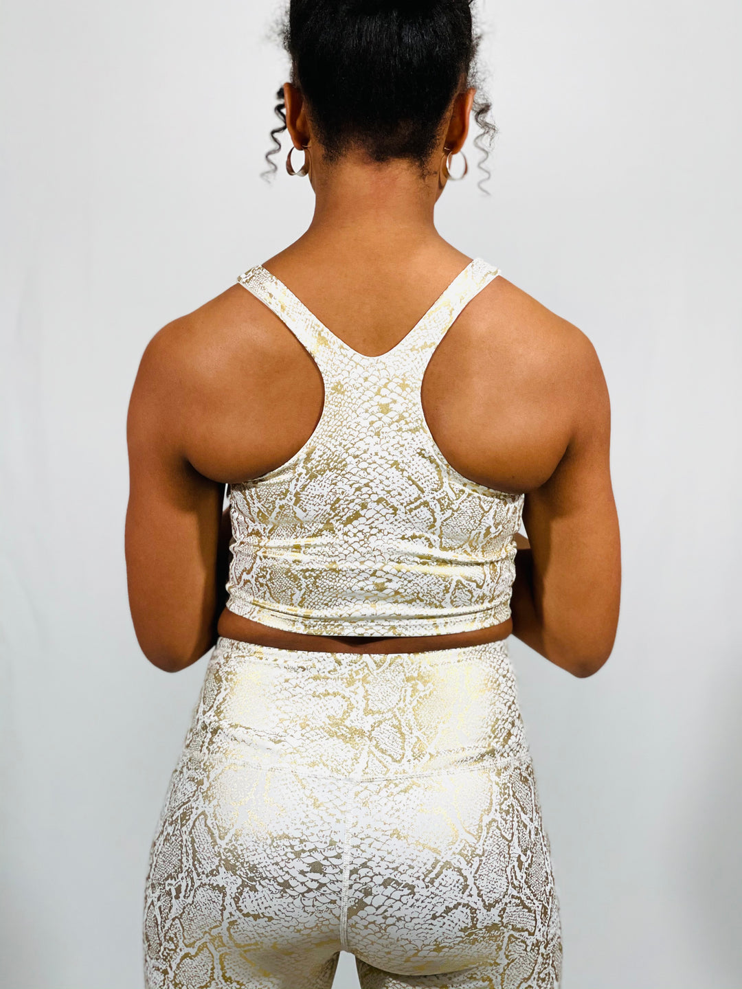 Gold Snake Print Top