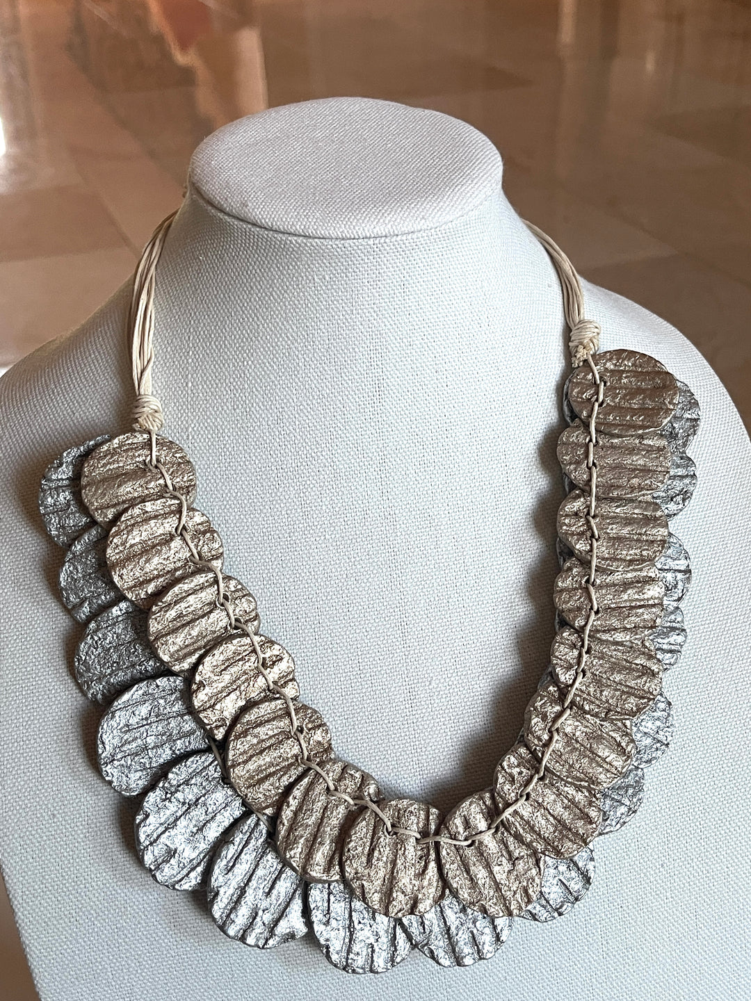 Silver Coined Necklace