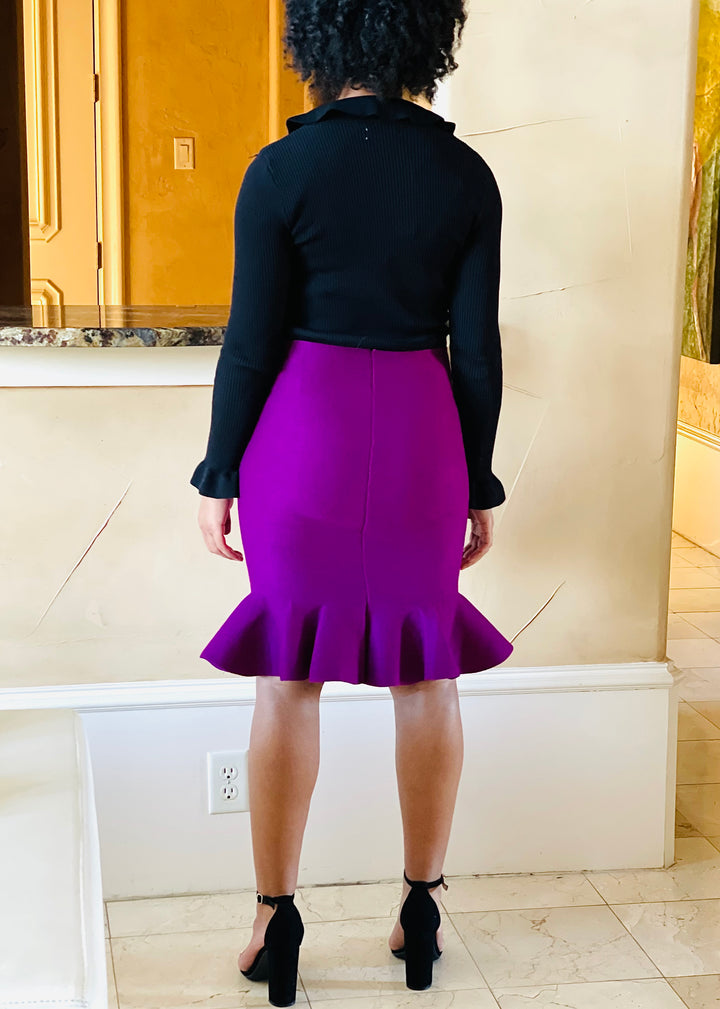 Sassyn Ruffles Trumpet Skirt